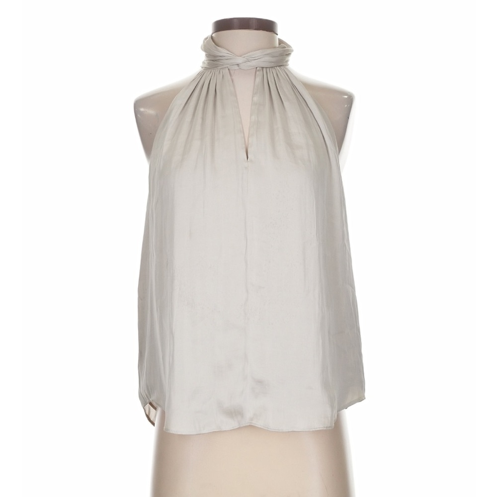 NWOT Banana Republic Women's Halter Blouse - Light Gray